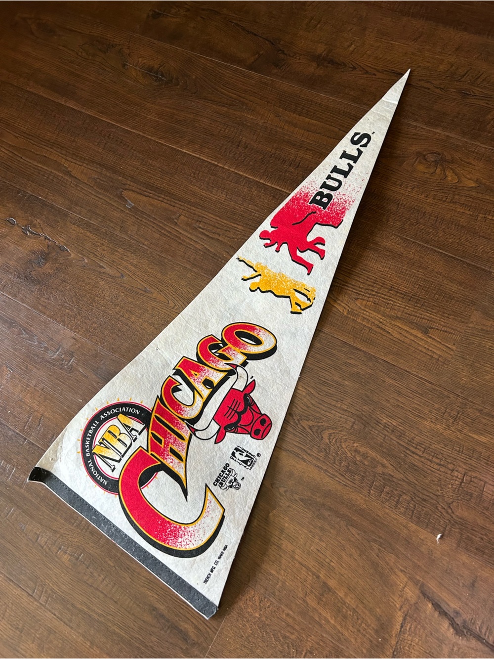 Vintage 90's Chicago Bulls Pennant